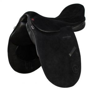 Polo Saddle argentine style full suede black/ Montura Polo argentino de descarne negro