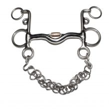Pelham con rolo/ Stainless steel Pelham